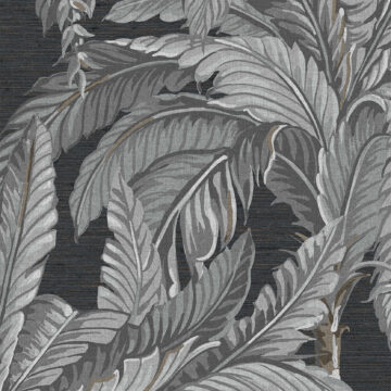 112019 Dzsungel mintás tapéta szürke színben