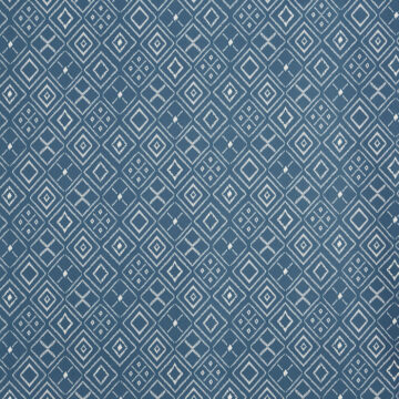 Kék színű, kockás nyomott mintás pamut dekor