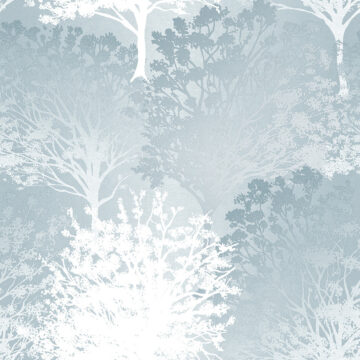 105654 Kék erdő mintás tapéta