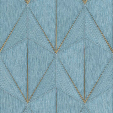 25334 Kék geometriai mintás vinyl tapéta